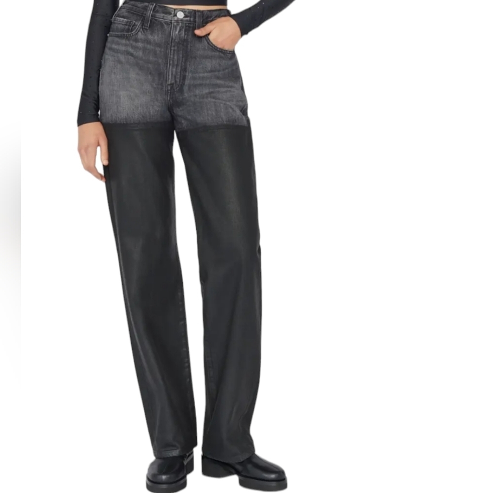 NEW...FRAME Le Jane Coated Jeans...Size 31